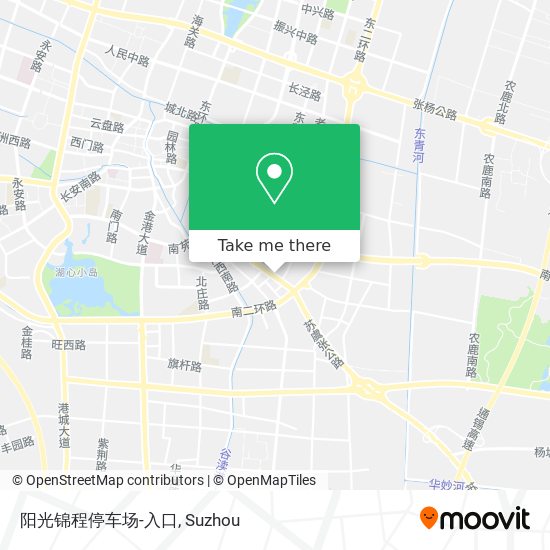 阳光锦程停车场-入口 map