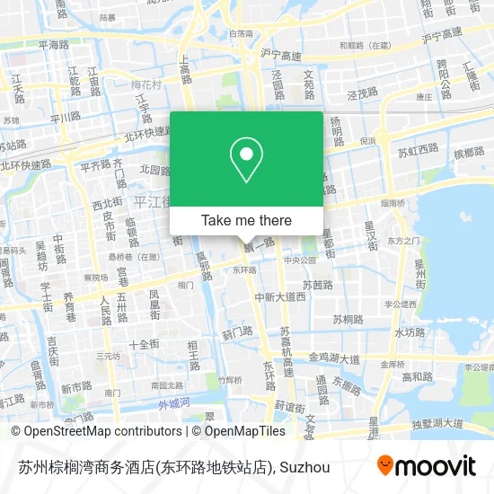 苏州棕榈湾商务酒店(东环路地铁站店) map