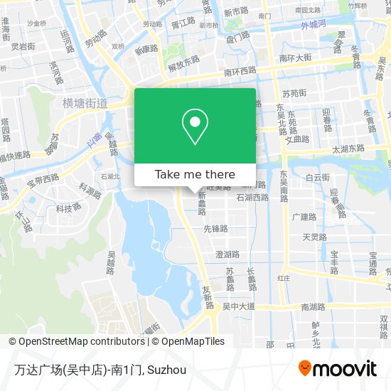 万达广场(吴中店)-南1门 map