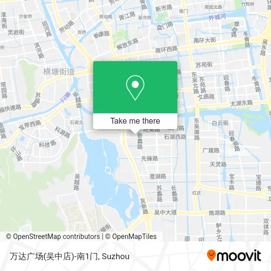 万达广场(吴中店)-南1门 map