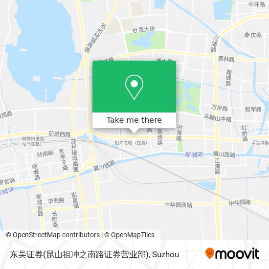 东吴证券(昆山祖冲之南路证券营业部) map