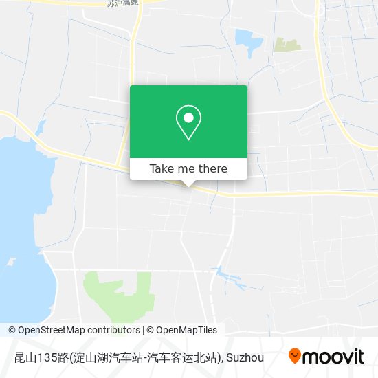 昆山135路(淀山湖汽车站-汽车客运北站) map