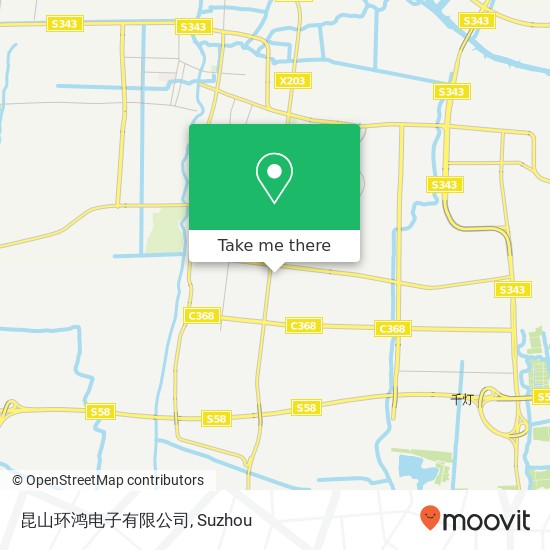 昆山环鸿电子有限公司 map