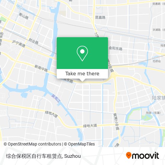 综合保税区自行车租赁点 map