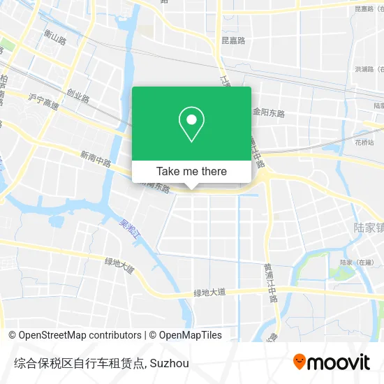 综合保税区自行车租赁点 map