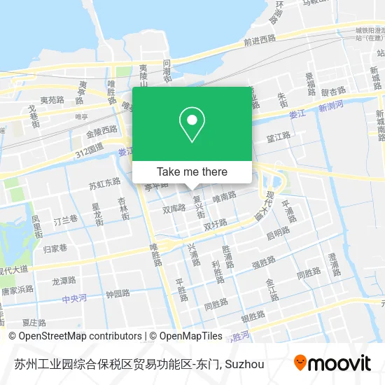苏州工业园综合保税区贸易功能区-东门 map