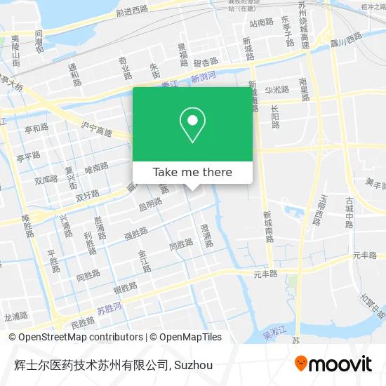 辉士尔医药技术苏州有限公司 map