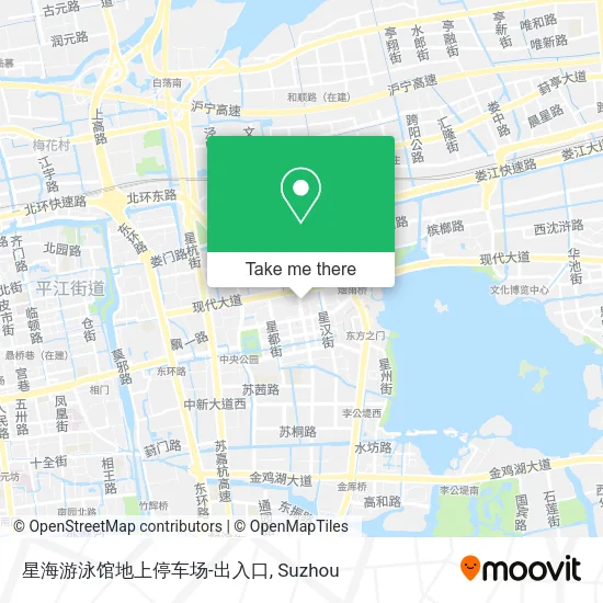 星海游泳馆地上停车场-出入口 map