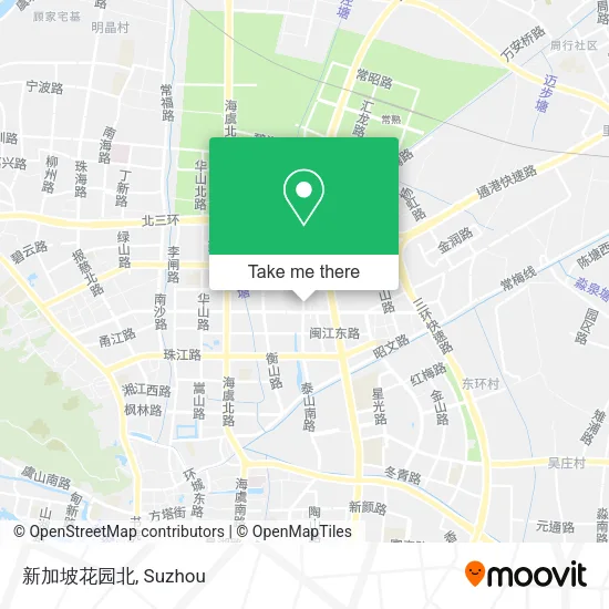 新加坡花园北 map