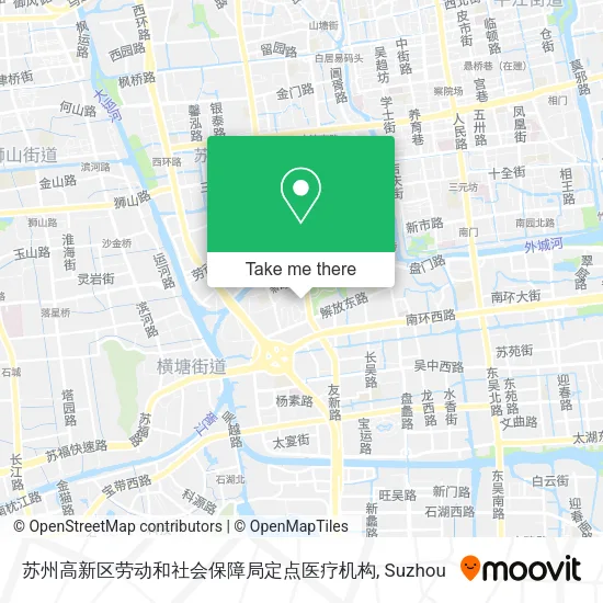 苏州高新区劳动和社会保障局定点医疗机构 map