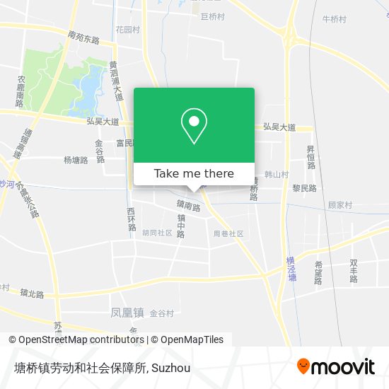 塘桥镇劳动和社会保障所 map