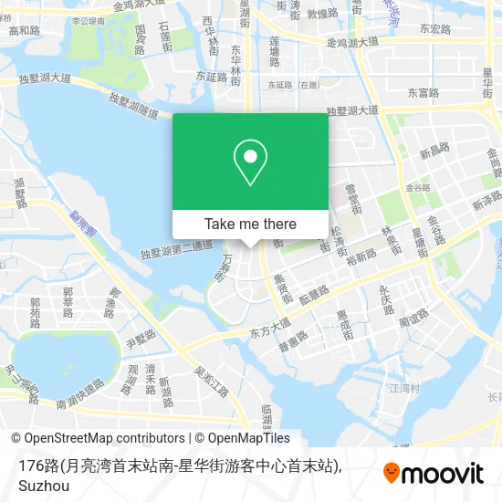 176路(月亮湾首末站南-星华街游客中心首末站) map