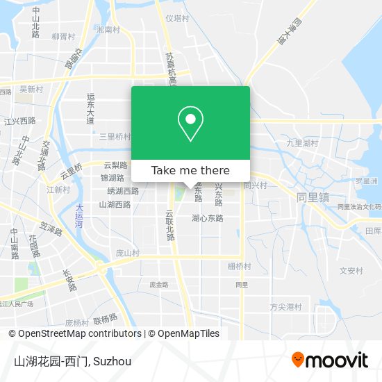 山湖花园-西门 map