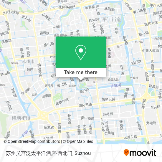 苏州吴宫泛太平洋酒店-西北门 map