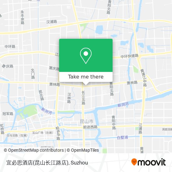 宜必思酒店(昆山长江路店) map