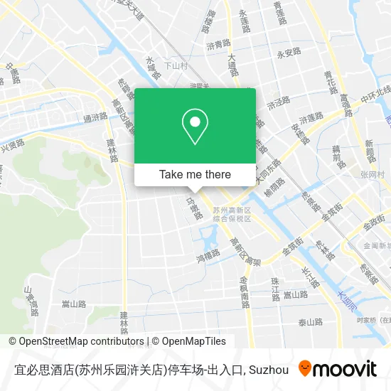 宜必思酒店(苏州乐园浒关店)停车场-出入口 map