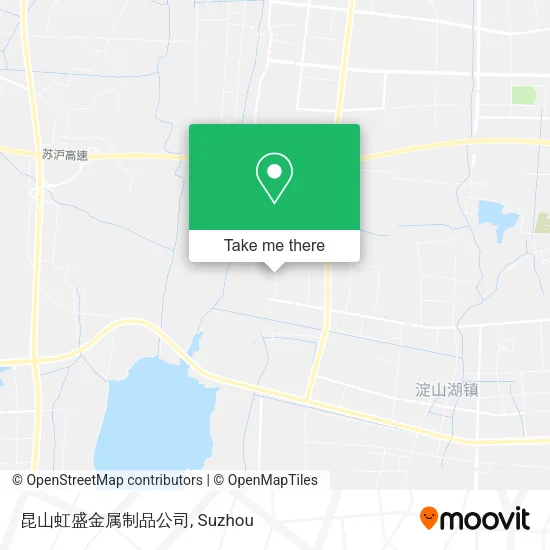 昆山虹盛金属制品公司 map