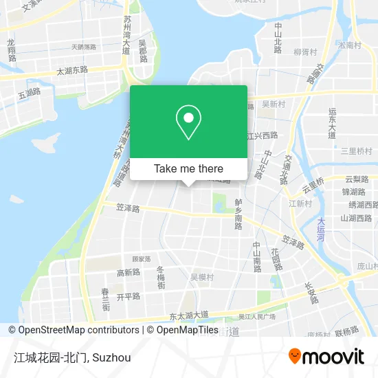 江城花园-北门 map
