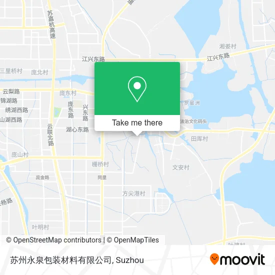苏州永泉包装材料有限公司 map