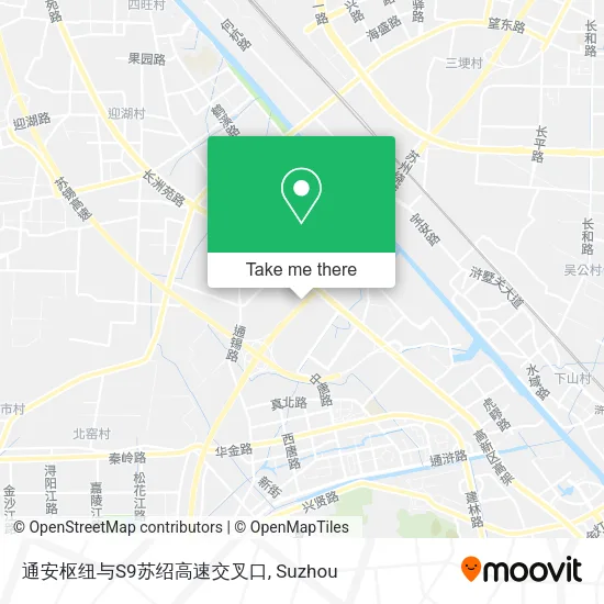 通安枢纽与S9苏绍高速交叉口 map
