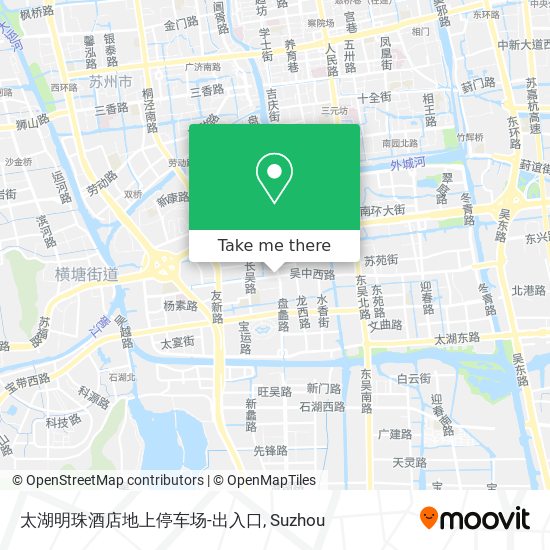 太湖明珠酒店地上停车场-出入口 map