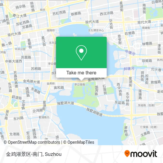 金鸡湖景区-南门 map