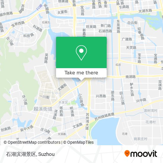 石湖滨湖景区 map