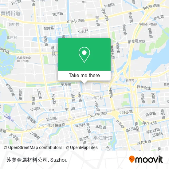 苏虞金属材料公司 map