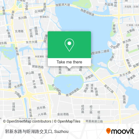 郭新东路与听湖路交叉口 map