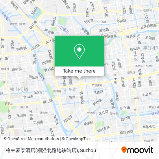 格林豪泰酒店(桐泾北路地铁站店) map