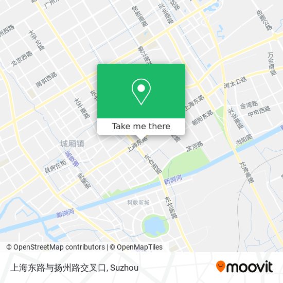 上海东路与扬州路交叉口 map