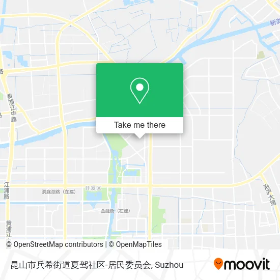 昆山市兵希街道夏驾社区-居民委员会 map