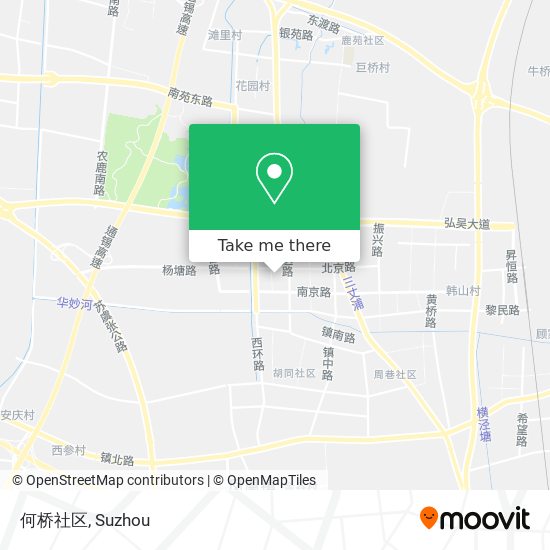 何桥社区 map