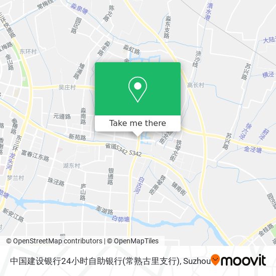 中国建设银行24小时自助银行(常熟古里支行) map
