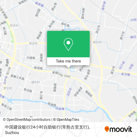 中国建设银行24小时自助银行(常熟古里支行) map