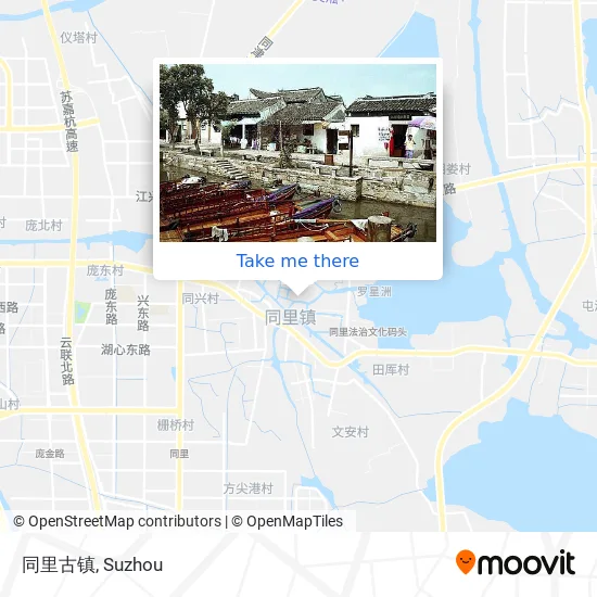 同里古镇 map