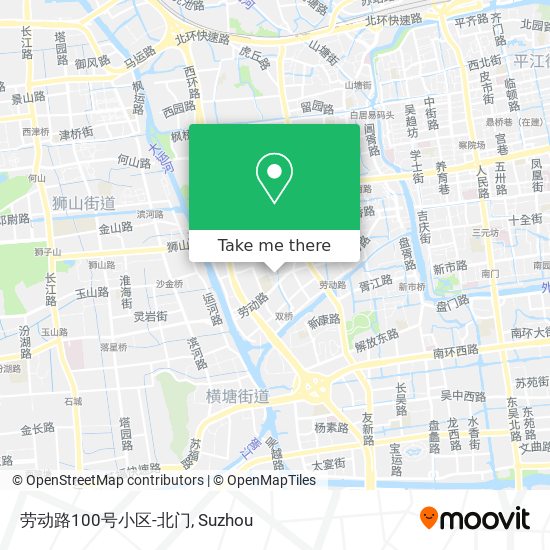 劳动路100号小区-北门 map