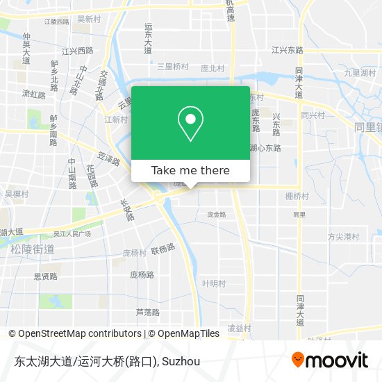 东太湖大道/运河大桥(路口) map