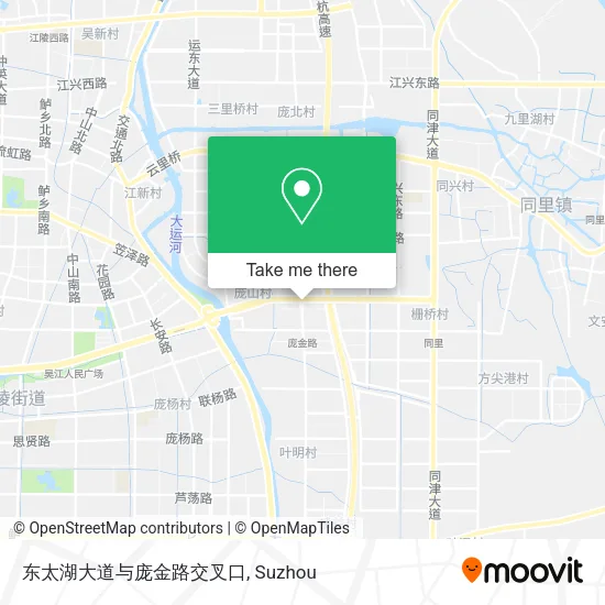 东太湖大道与庞金路交叉口 map