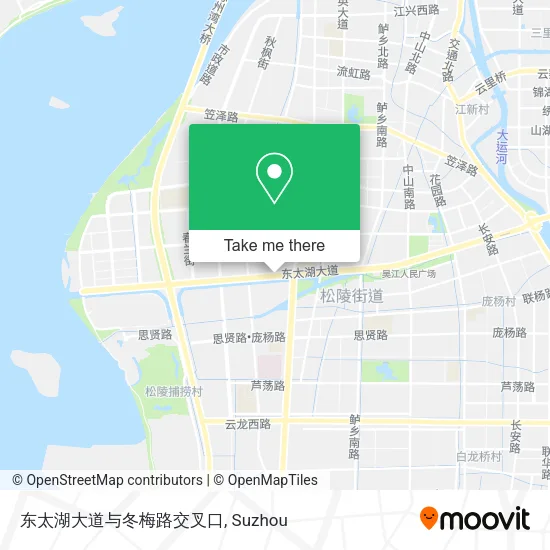 东太湖大道与冬梅路交叉口 map