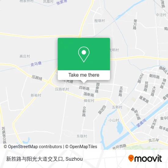 新胜路与阳光大道交叉口 map