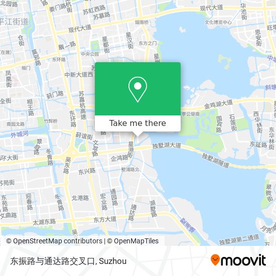 东振路与通达路交叉口 map