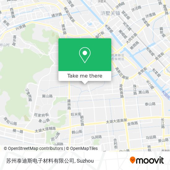 苏州泰迪斯电子材料有限公司 map