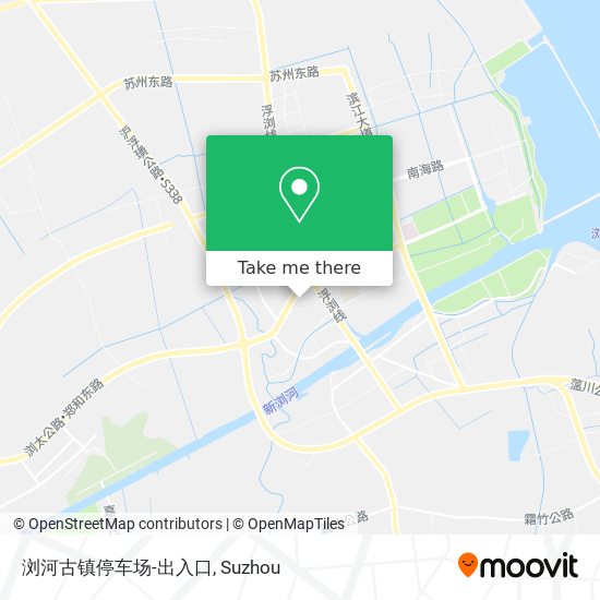 浏河古镇停车场-出入口 map