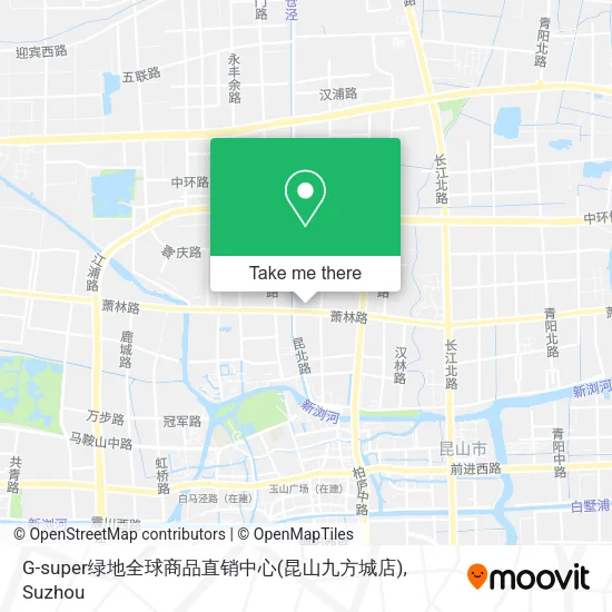 G-super绿地全球商品直销中心(昆山九方城店) map