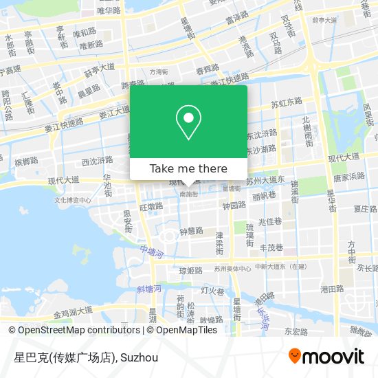 星巴克(传媒广场店) map