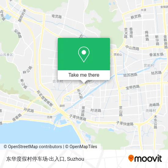 东华度假村停车场-出入口 map