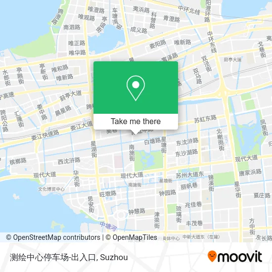 测绘中心停车场-出入口 map