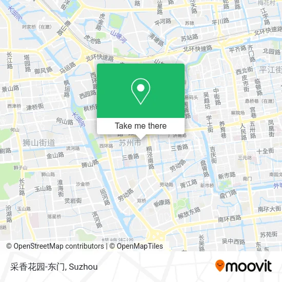 采香花园-东门 map