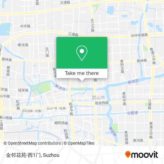 金邻花苑-西1门 map